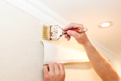Pose de papier peint à Manigod — revêtements muraux et toiles de verre